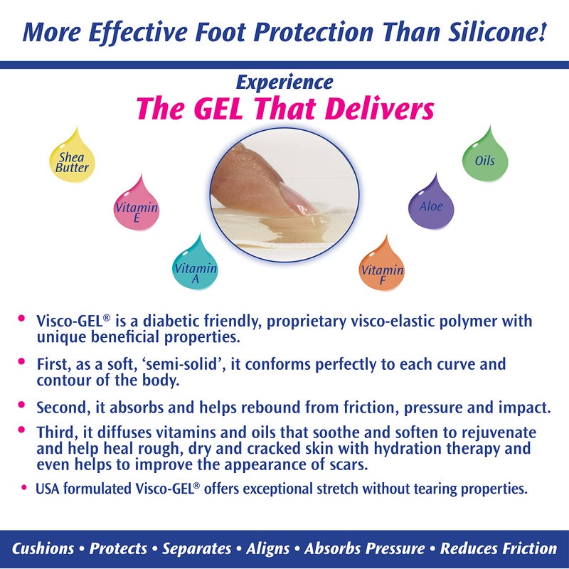 PediFix Visco-gel Hammer Toe Cushion, Large Left - Image 4